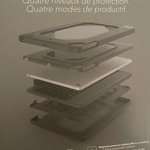 ZAGG Detachable Rugged keyboard with color backlit display